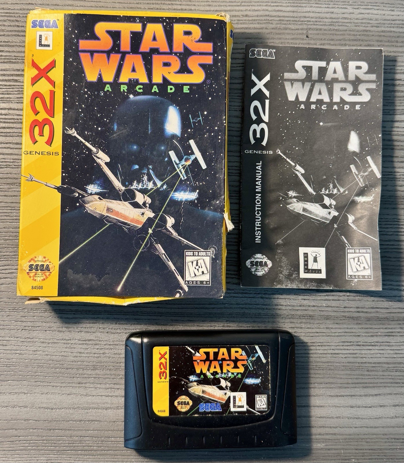 STAR WARS ARCADE SEGA 32X – Complete w/ Original Box