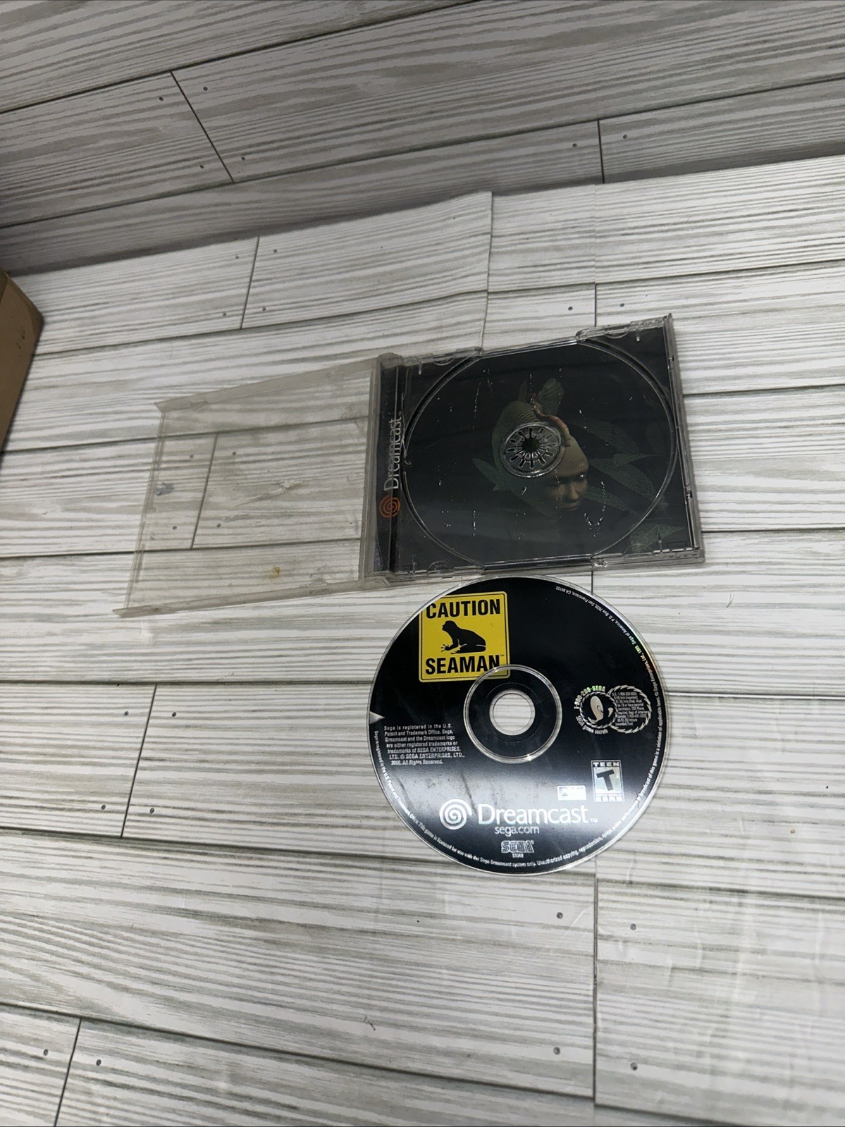 Caution Seaman (Sega Dreamcast – 2000) Game Only No Mic