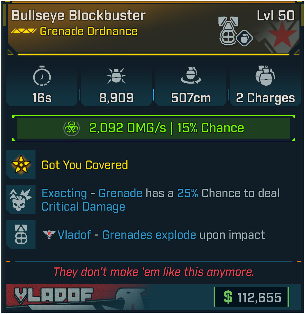 Borderlands 4 Legendary Ordnance Grenades Heavys Master List (PC, Xbox, PS5)