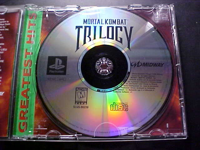 Mortal Kombat Trilogy Sony PlayStation 1 Greatest Hits Midway Registration Card
