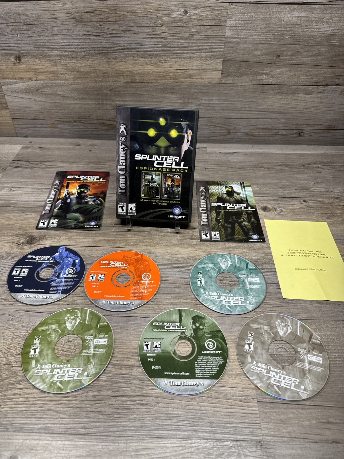 Tom Clancy’s Splinter Cell: Espionage Pack (PC, 2005) Complete In Box