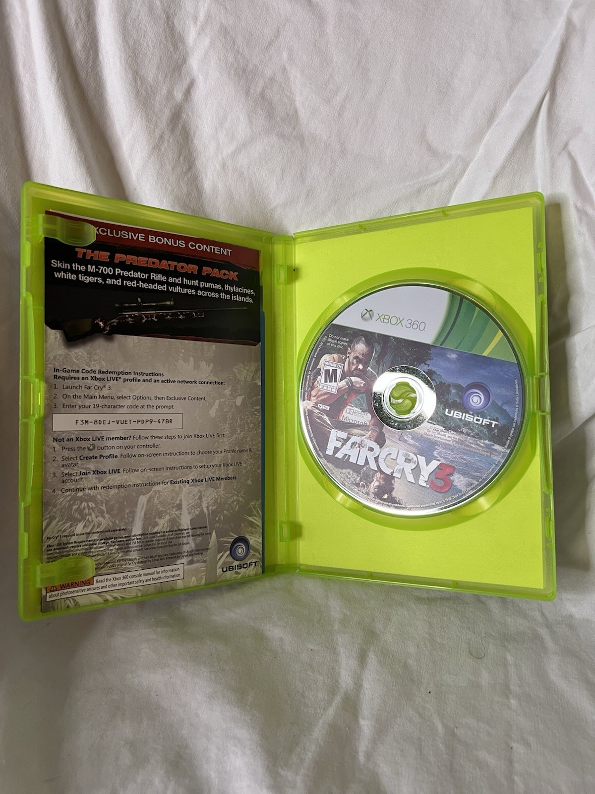 Far Cry 3 (Microsoft Xbox 360, 2012)