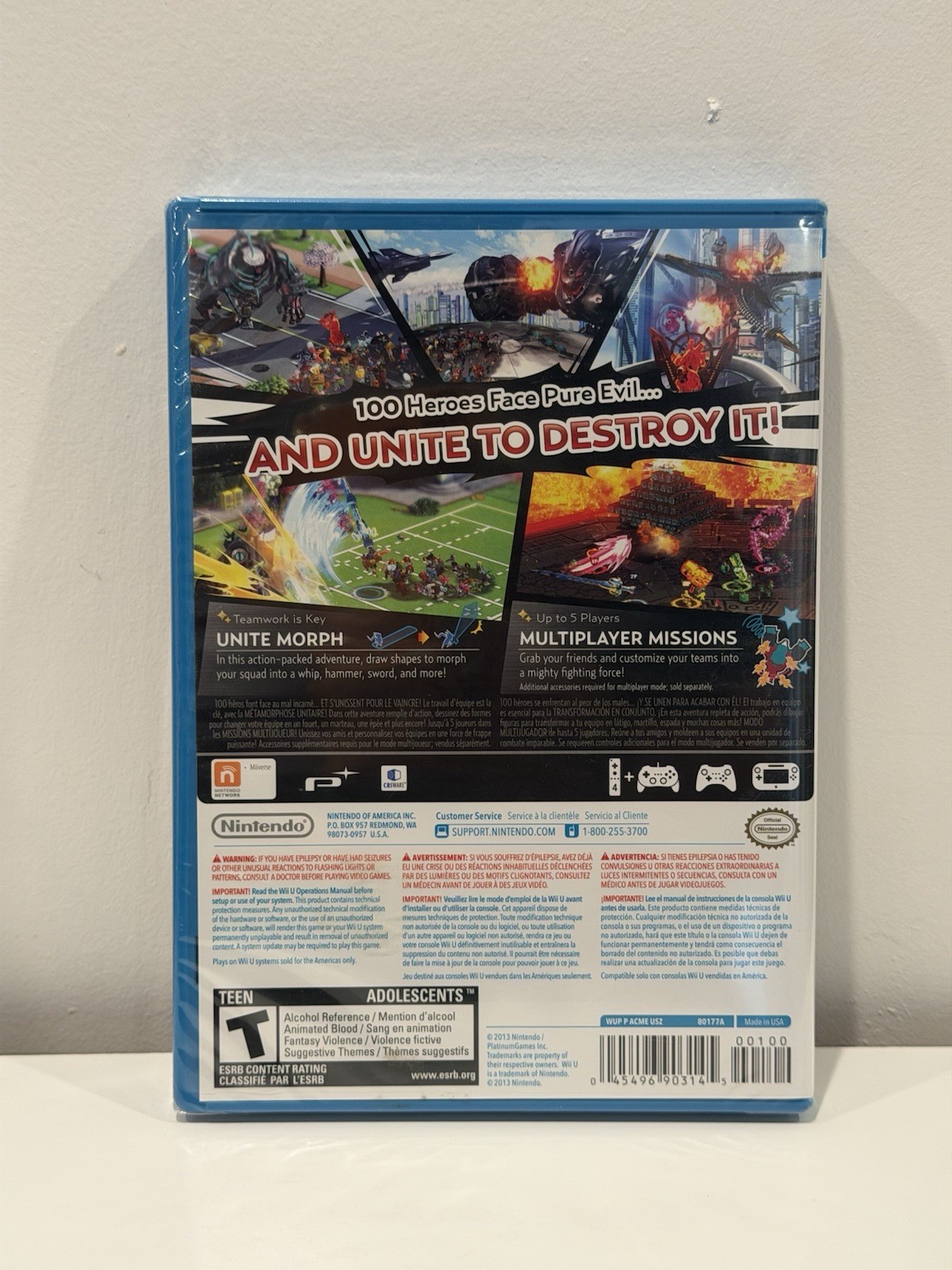 The Wonderful 101 ( Wii U ) New/Sealed