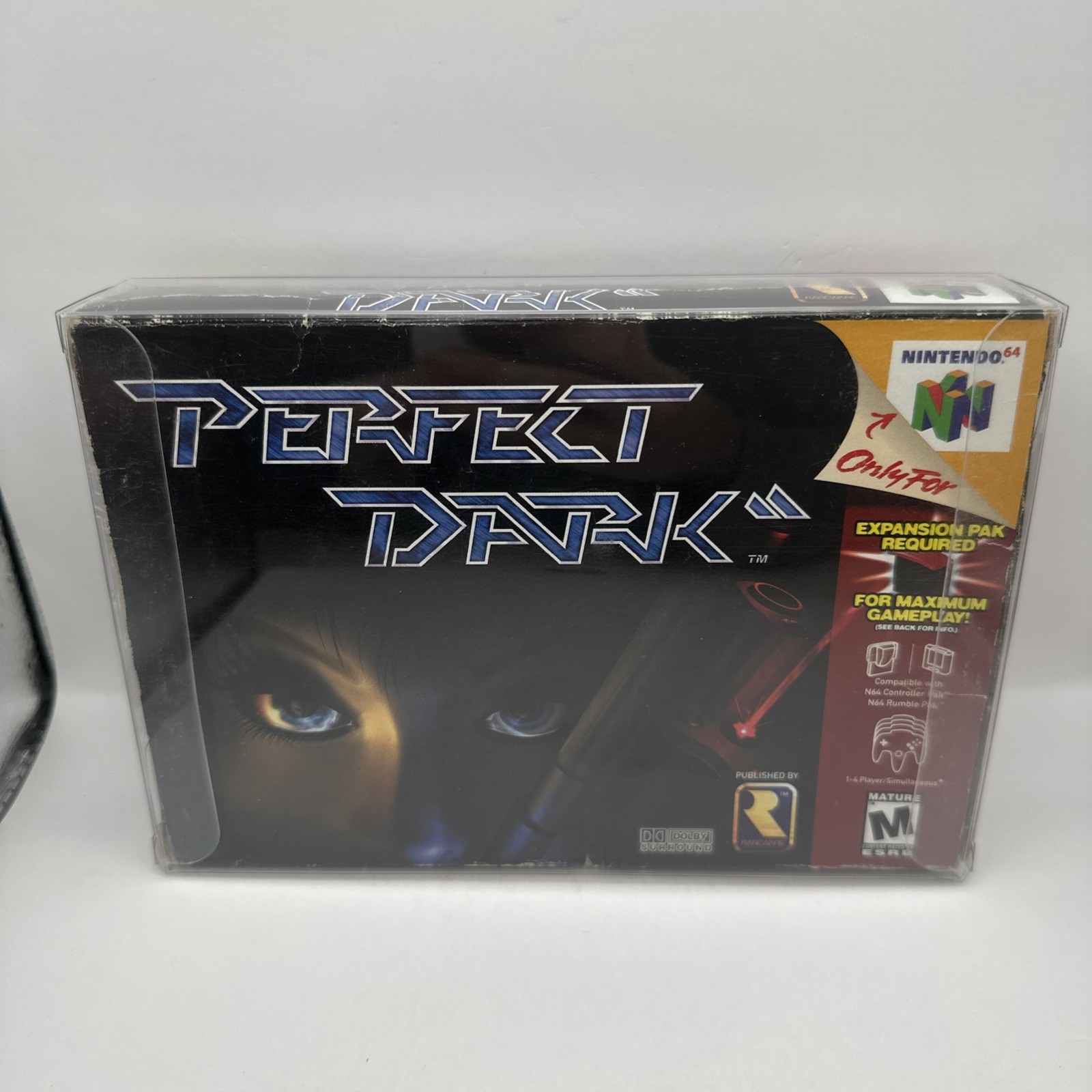 Perfect Dark Nintendo N64 2000 Complete CIB Box Manual Reg Card MINTY Cartridge