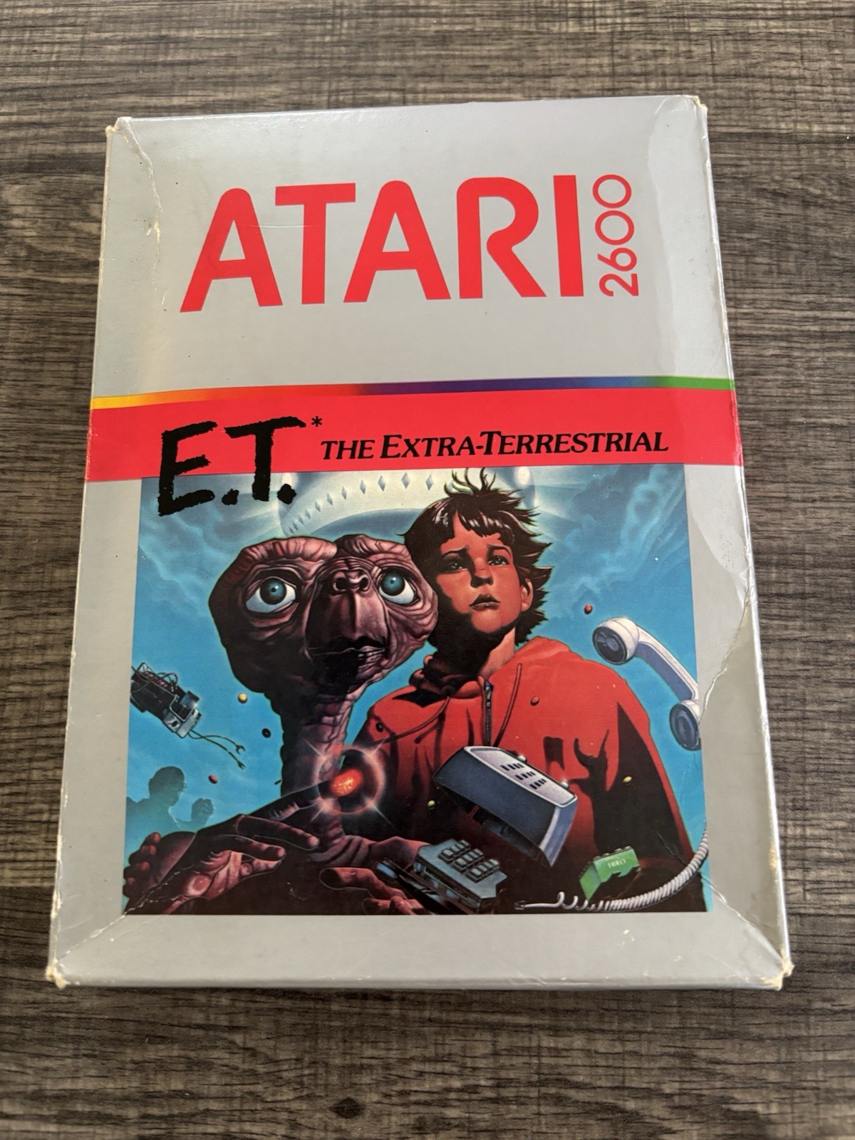 E.T. The Extra-Terrestrial (Atari 2600, 1982) – Brand New, Sealed No Plastic