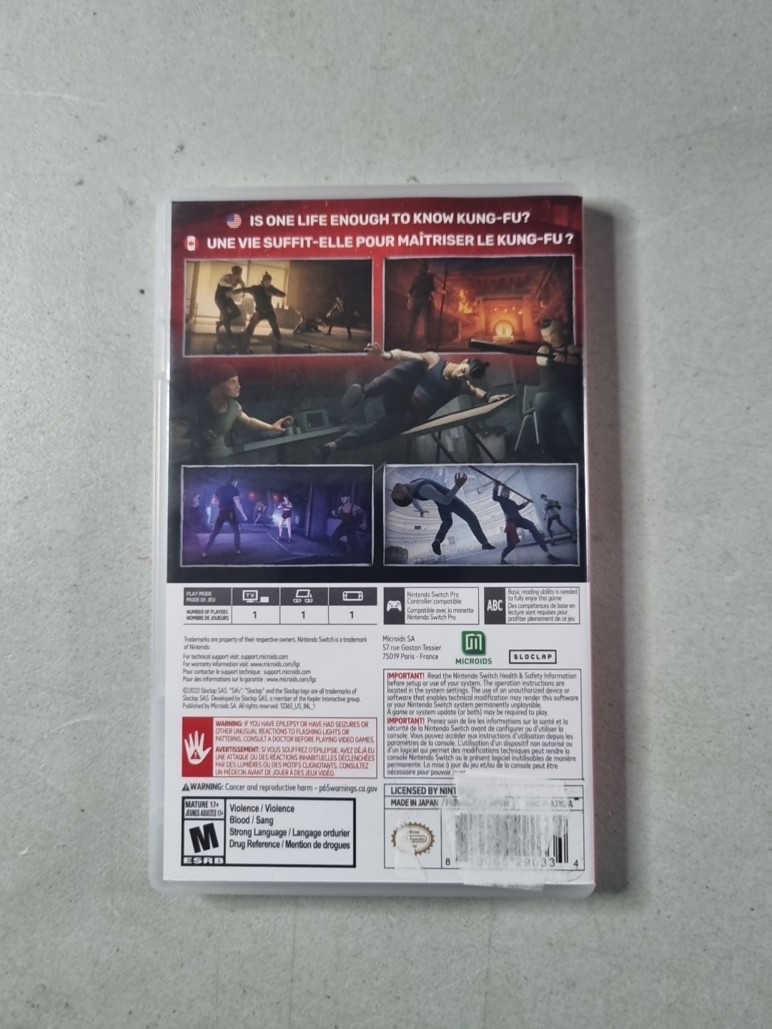 Sifu – Nintendo Switch Complete CIB