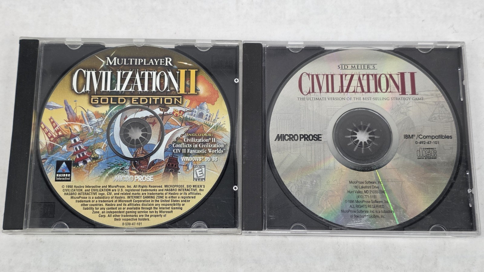 Sid Meier’s Civilization BIG BOX PC 3.5″ Floppy Discs CIB Strat Guide & Civ 2!