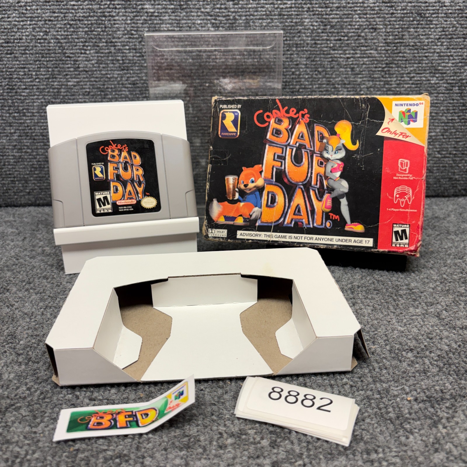 Conker’s Bad Fur Day Nintendo 64 Complete w/ Box & Manual CIB