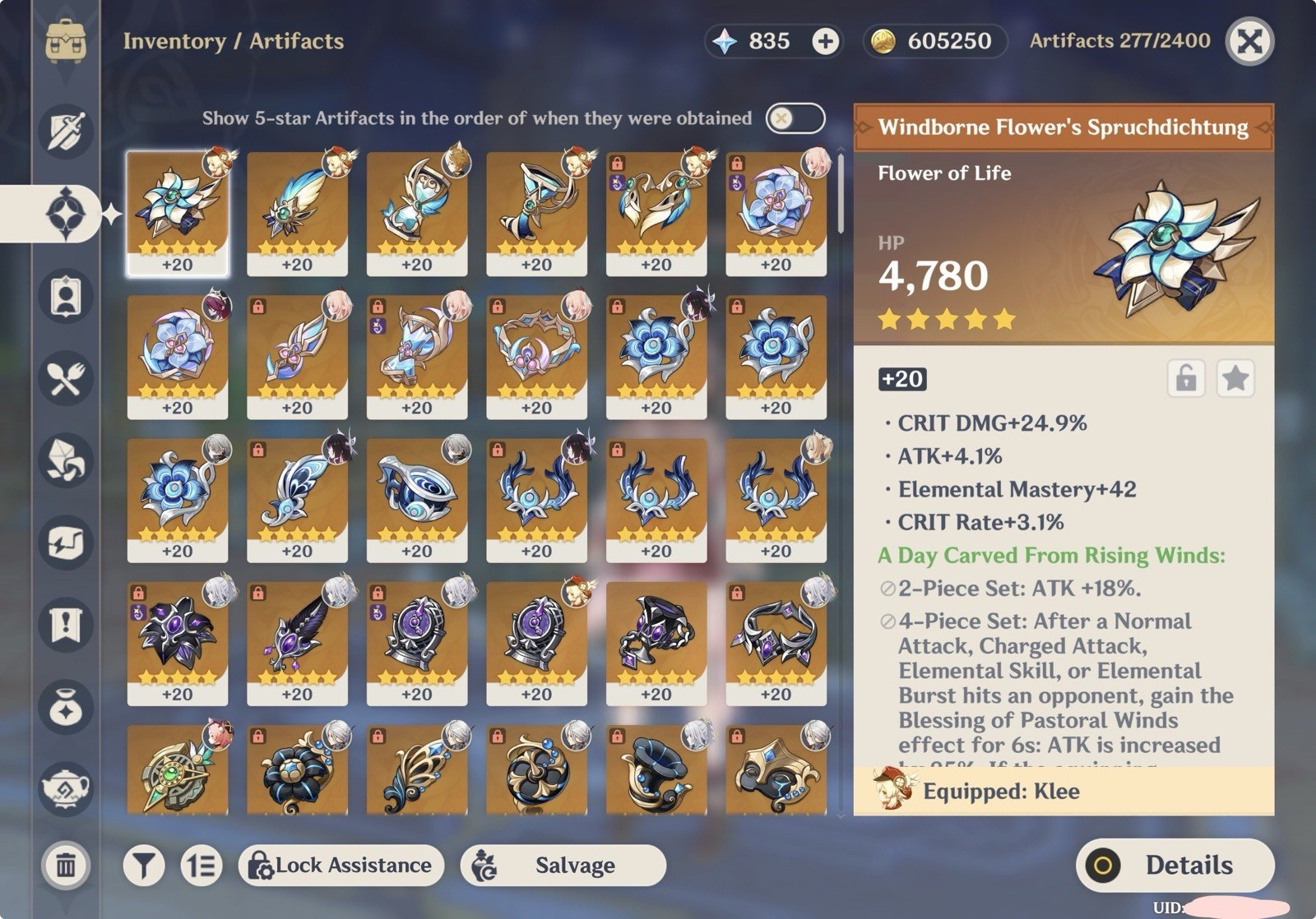 Europe Server AR 55 Account (Zibai Premium, Arlecchino, etc) MSG BEFORE BUYING!!