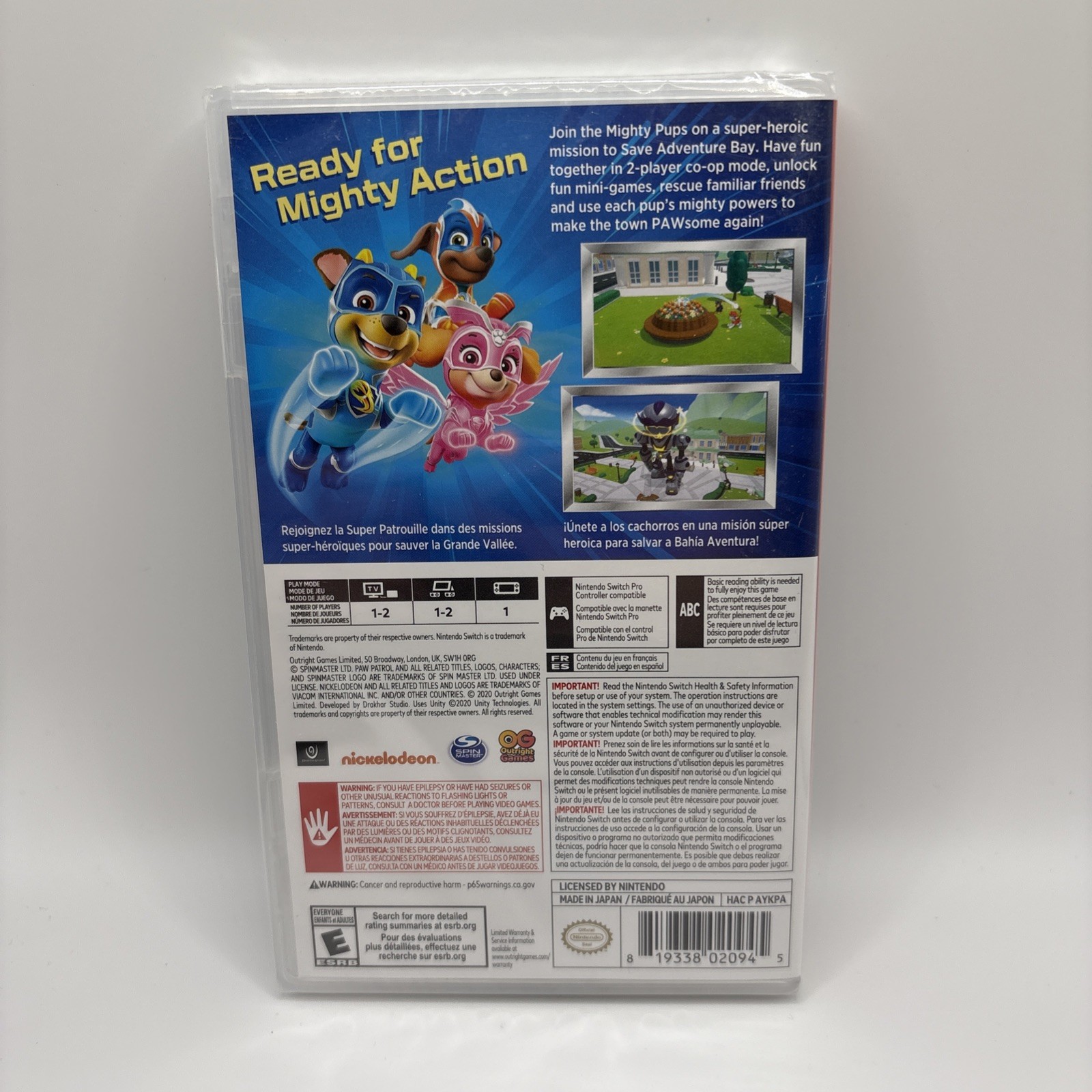 PAW Patrol Mighty Pups Save Adventure Bay – (Nintendo Switch) Brand New Sealed