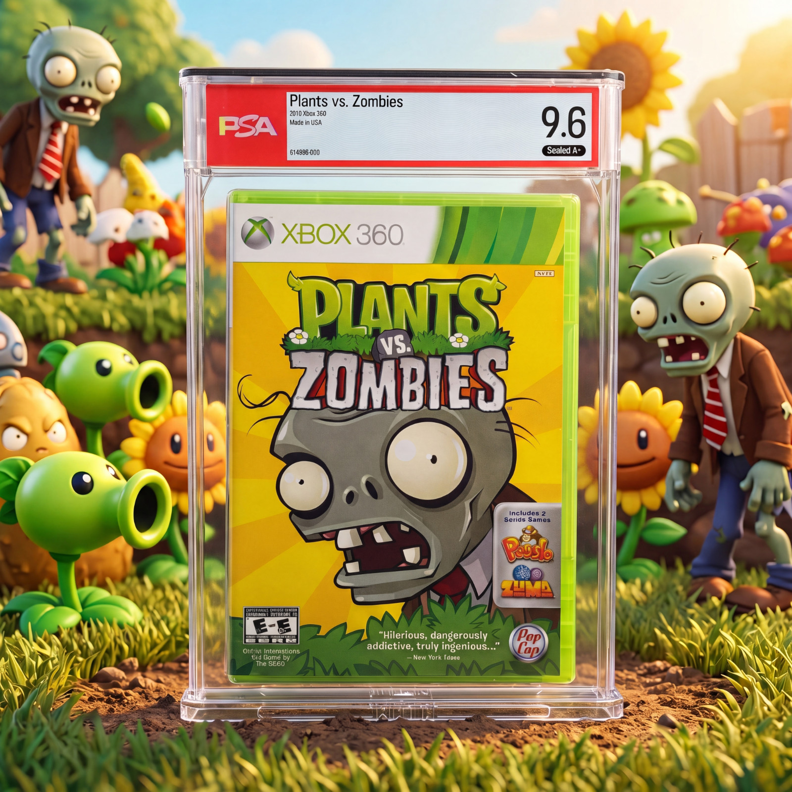 Plants vs. Zombies • PSA 9.6 A+ • 1st Print • Xbox 360