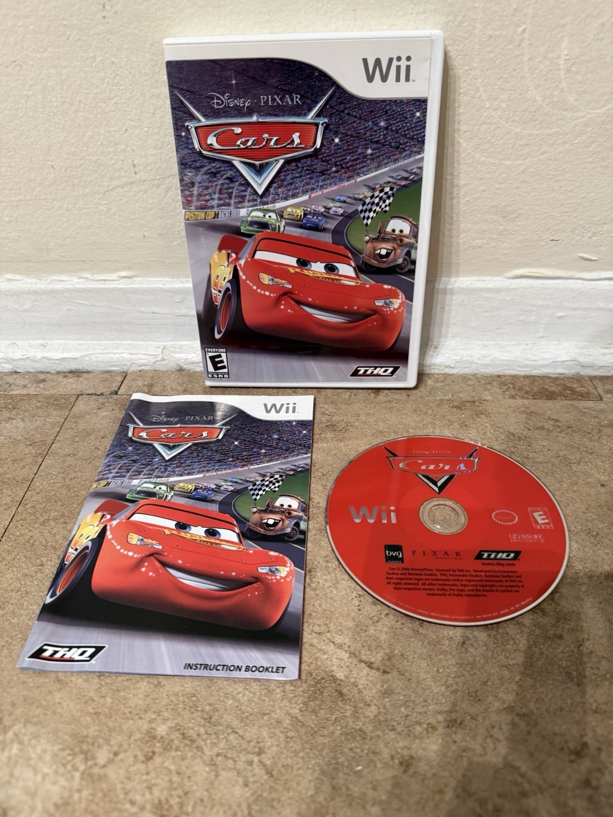 Cars Nintendo Wii CIB Complete With Manual TESTED Disney THQ 2006