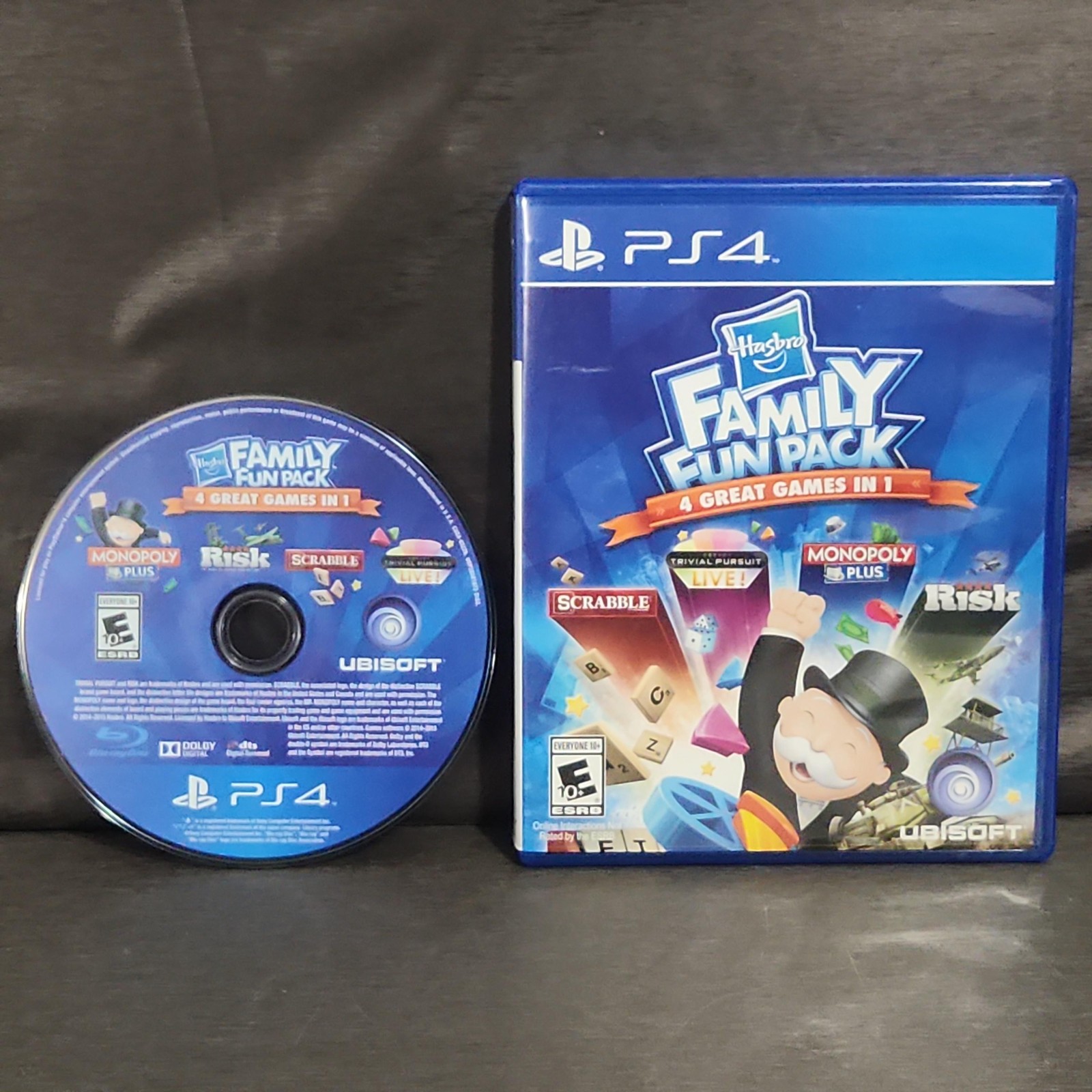 Hasbro Family Fun Pack Sony PlayStation 4 PS4 Game E10+ Ubisoft 2015 Party