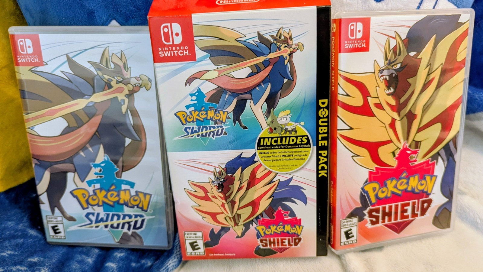 Pokemon Sword and Shield Double Pack Nintendo Switch – Complete CIB w/o DLC