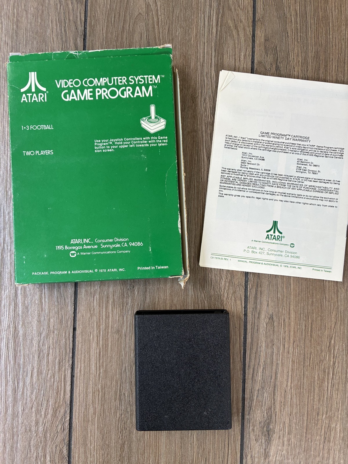 Football ATARI 2600 Vintage 1978 Complete in Box CIB CX2625 +FAST SHIPPING!