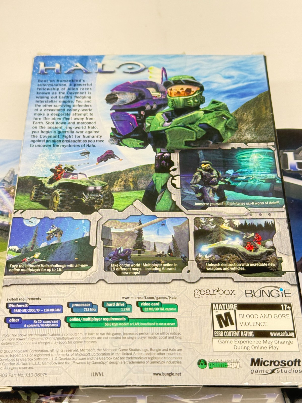 Halo Combat Evolved PC CD-ROM Gearbox Bungie Microsoft 2003 Complete w/ Manual