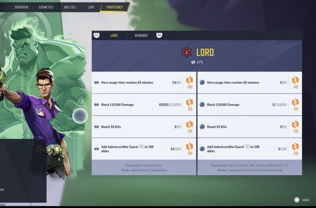 Marvel Rivals – Lord Hero Level Proficiency Increase, Done 1-3 DAYS! PC/PS5/XBOX