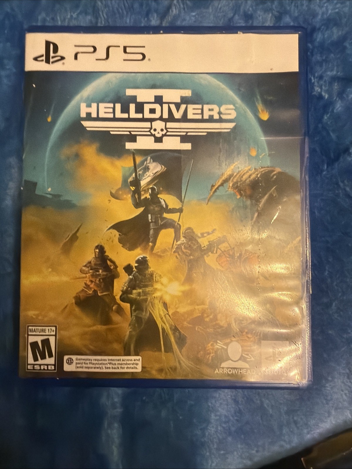 Helldivers 2 – Sony PlayStation 5 Open Case. Unused Rated M