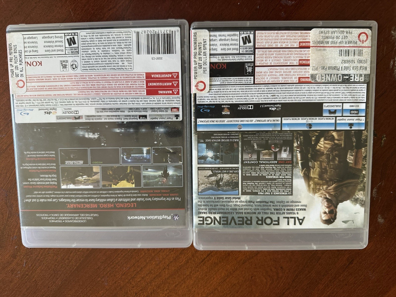 Metal Gear Solid V Collection PS3 Ground Zeroes Phantom Pain Day One CIB