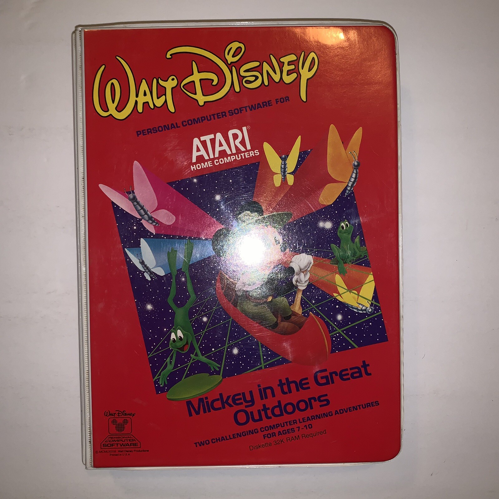 Atari Home Computer Game Mickey In The Great Outdoors Ages 7-10 Floppy Disk E27