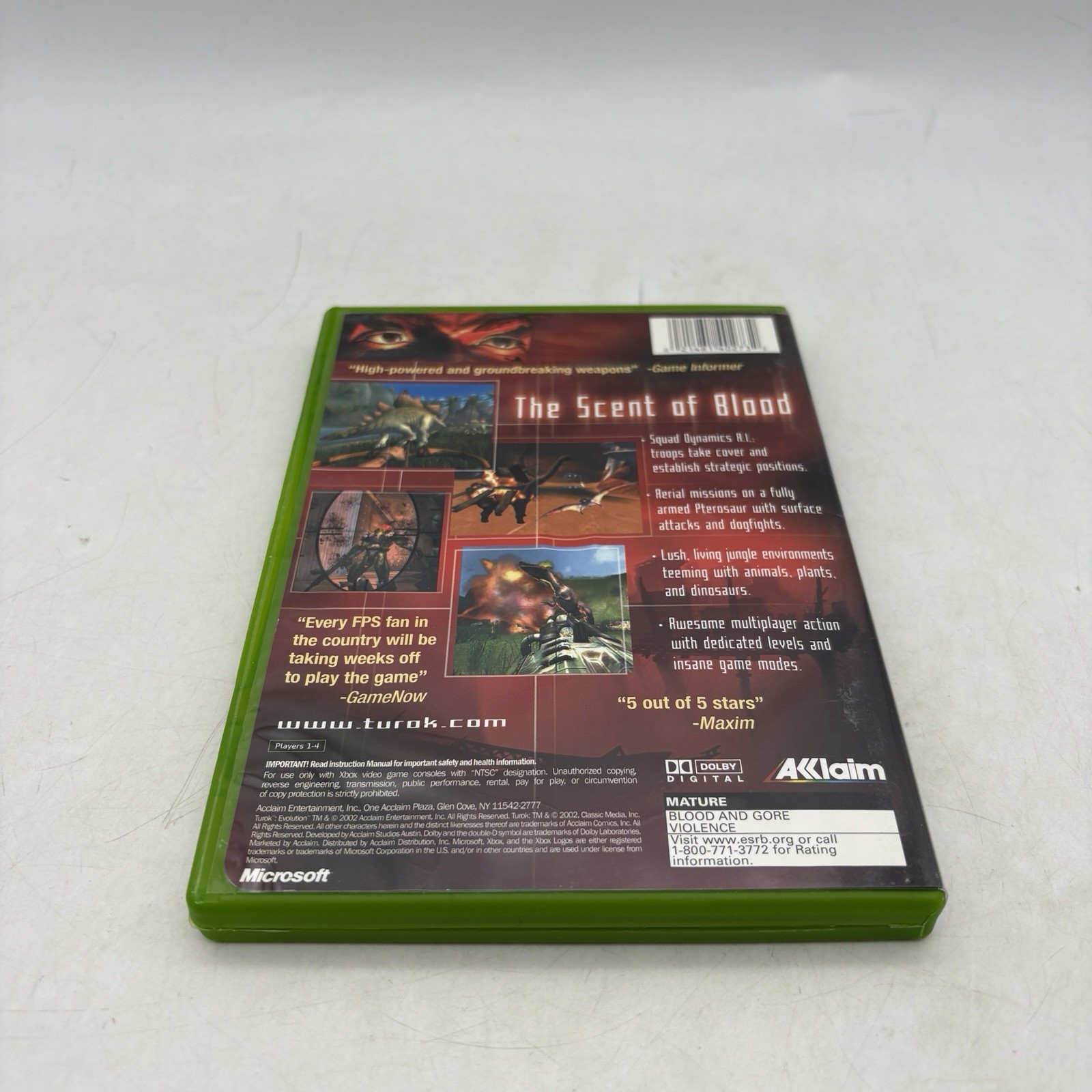 Turok: Evolution Xbox Complete w/ Manual CIB Tested