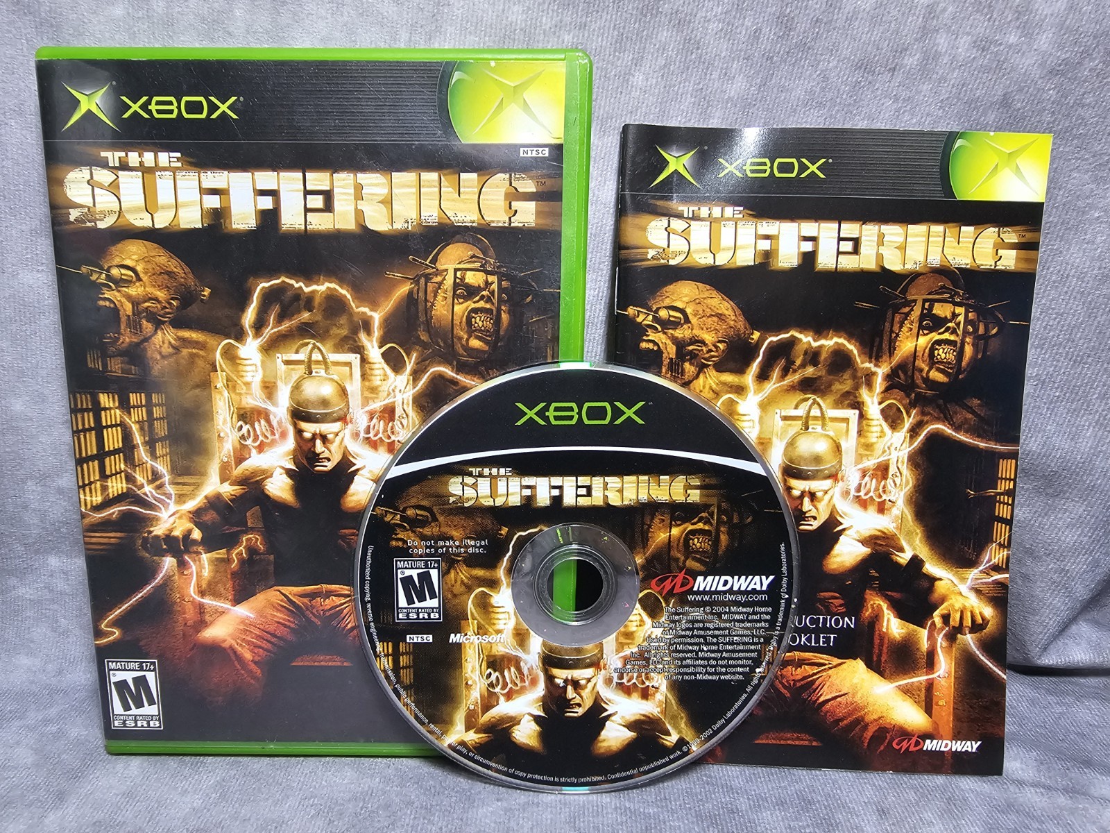 The Suffering (Microsoft Xbox, 2004) Complete w/ Manual CIB. Fast 🚢