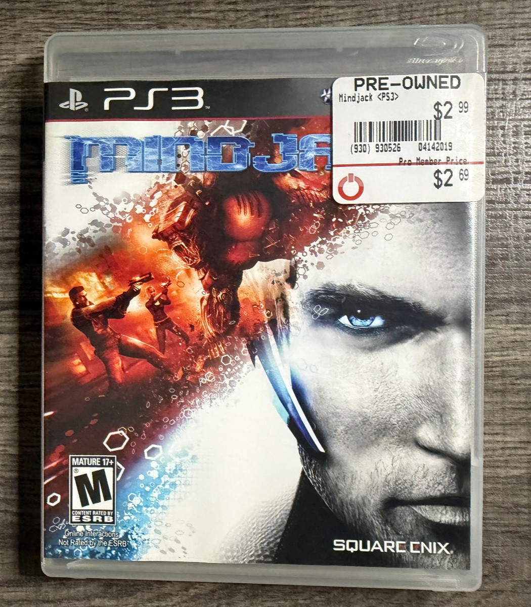 MindJack – Sony Playstation 3 PS3 – Square Enix – Acceptable Condition