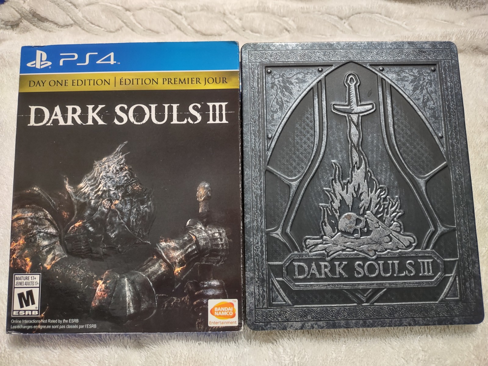 Dark Souls III Premiere Edition Steel Book Case GAME with Soundtrack and Guide