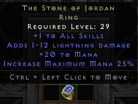The Stone of Jordan Ring SOJ – Diablo 2 D2R Non-Ladder Softcore PC/PS/NS