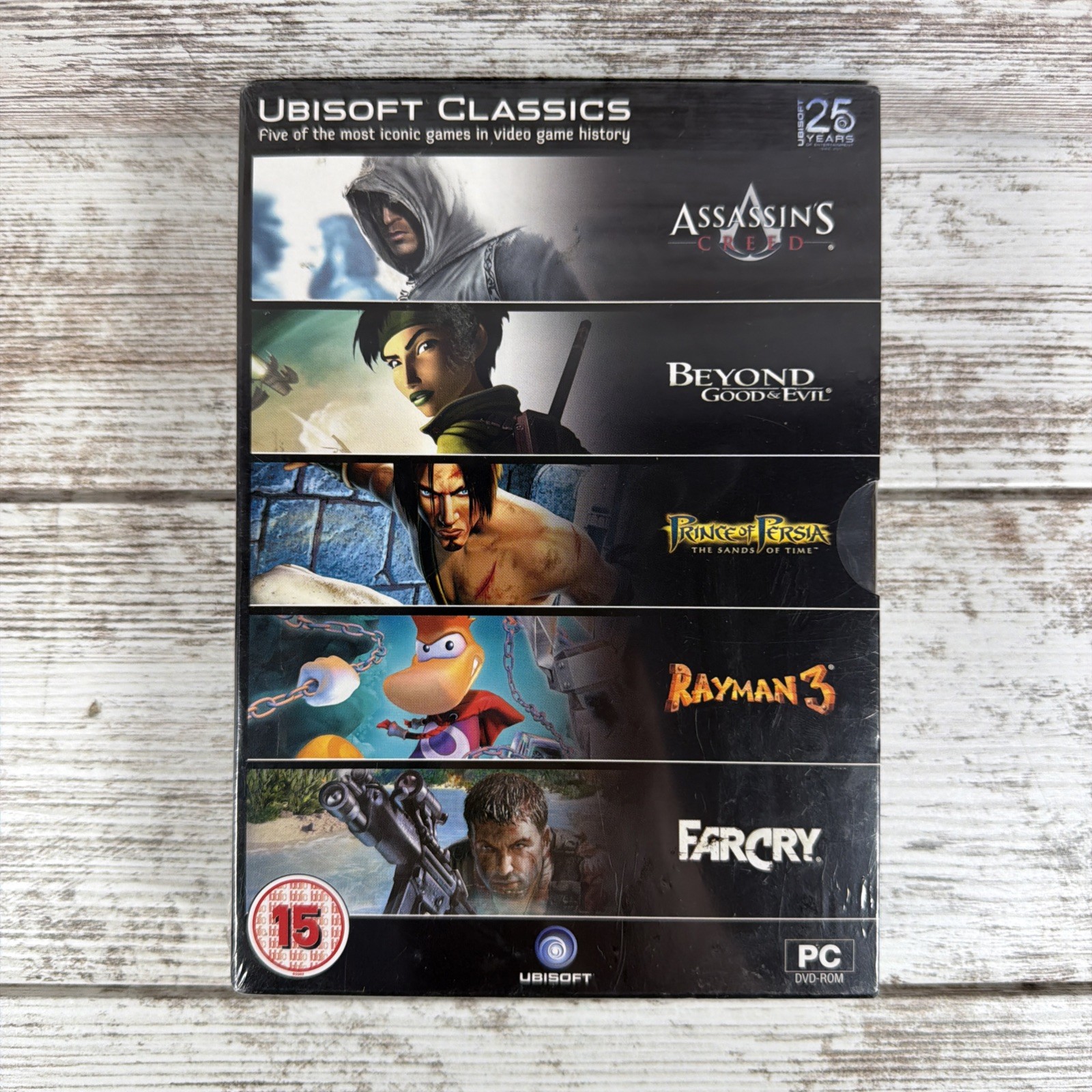 25 Years Of Ubisoft (5 PC Games Set) Assassin’s Creed FarCry Rayman 3 (NEW/NIB)