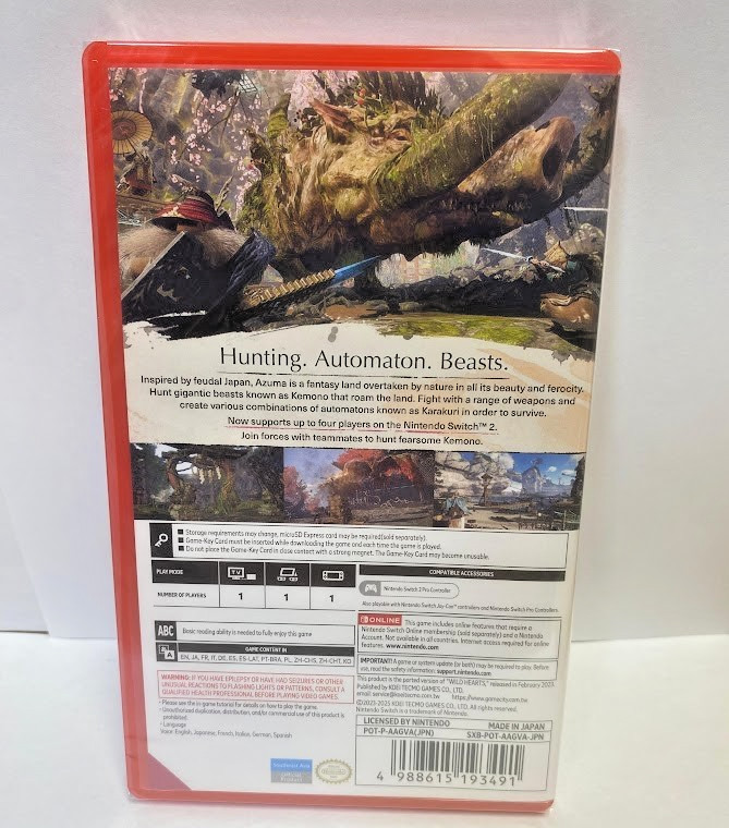 Wild Hearts S Switch 2 Brand New Sealed Game (MDE 2025 Action)