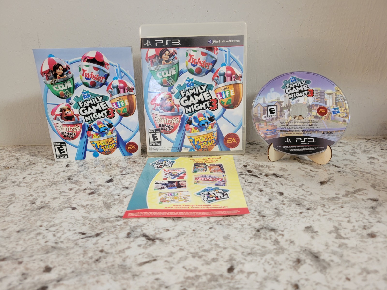 Hasbro Family Game Night 3 (Sony PlayStation 3, 2010) CIB Ps3 FAST SAME DAY SHIP