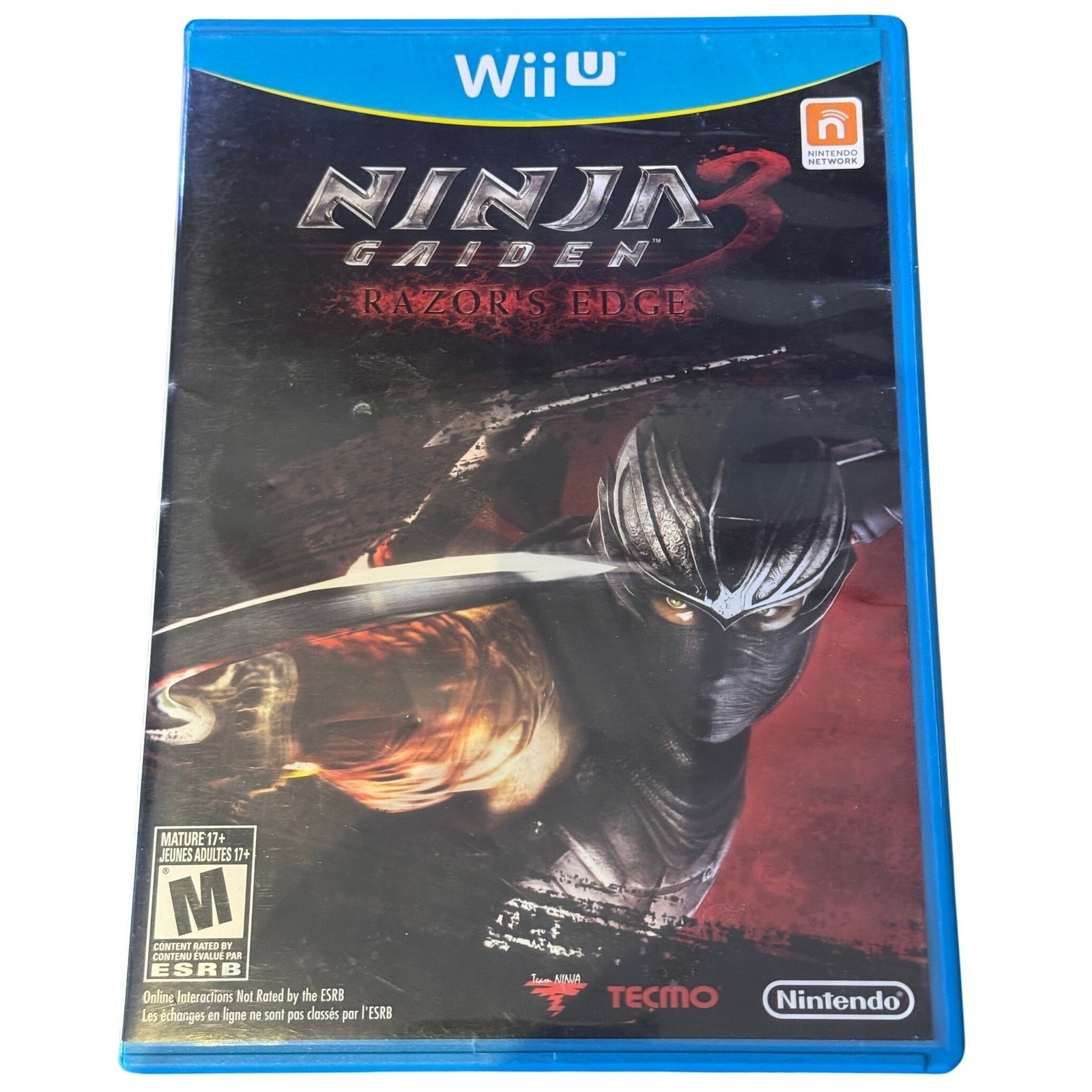 Ninja Gaiden 3 Razors Edge Nintendo Wii U Action Game 2012 Physical Disc