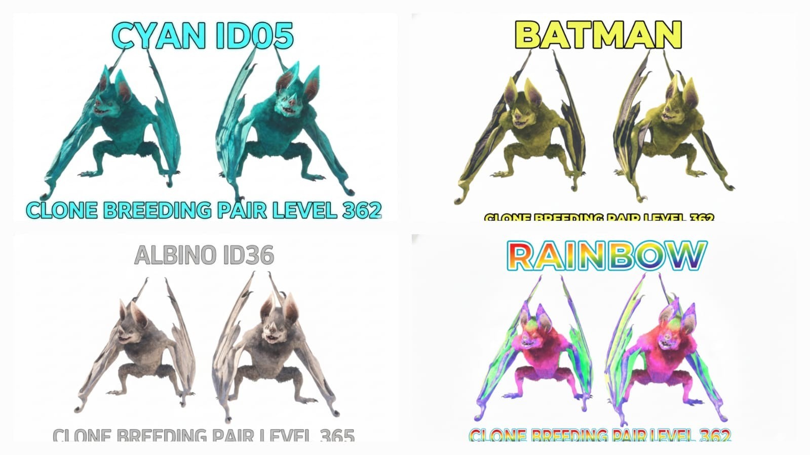 Desmodus Top Status Lvl 362 Clone Breeding Pair Ark Asa Pve Official Crossplay