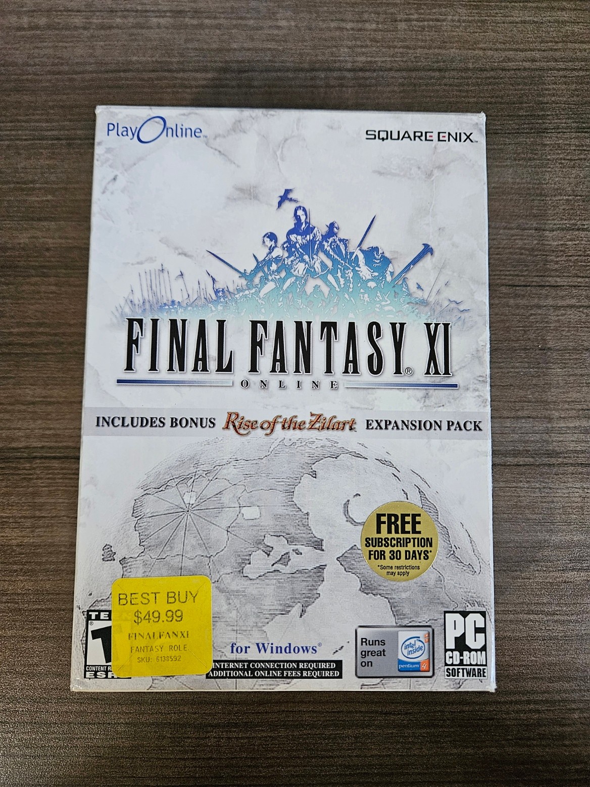 Final Fantasy XI (PC, 2003) Complete in Box with Rise of the Zilart Expansion