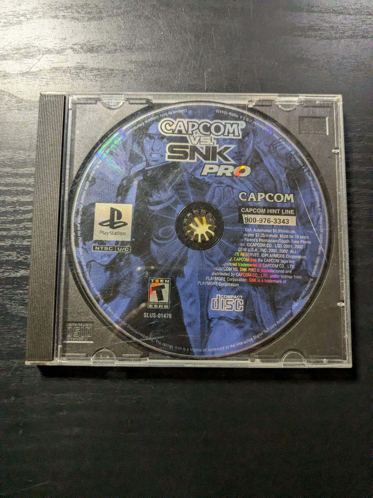 Capcom vs SNK Pro for Sony Playstation PS1 No Manual Tested
