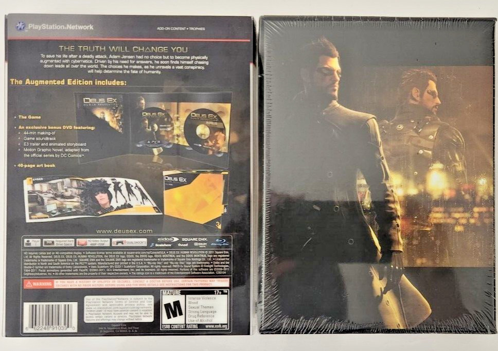 Deus Ex: Human Revolution Augmented Edition PS3 Brand New Game (2011 RPG)