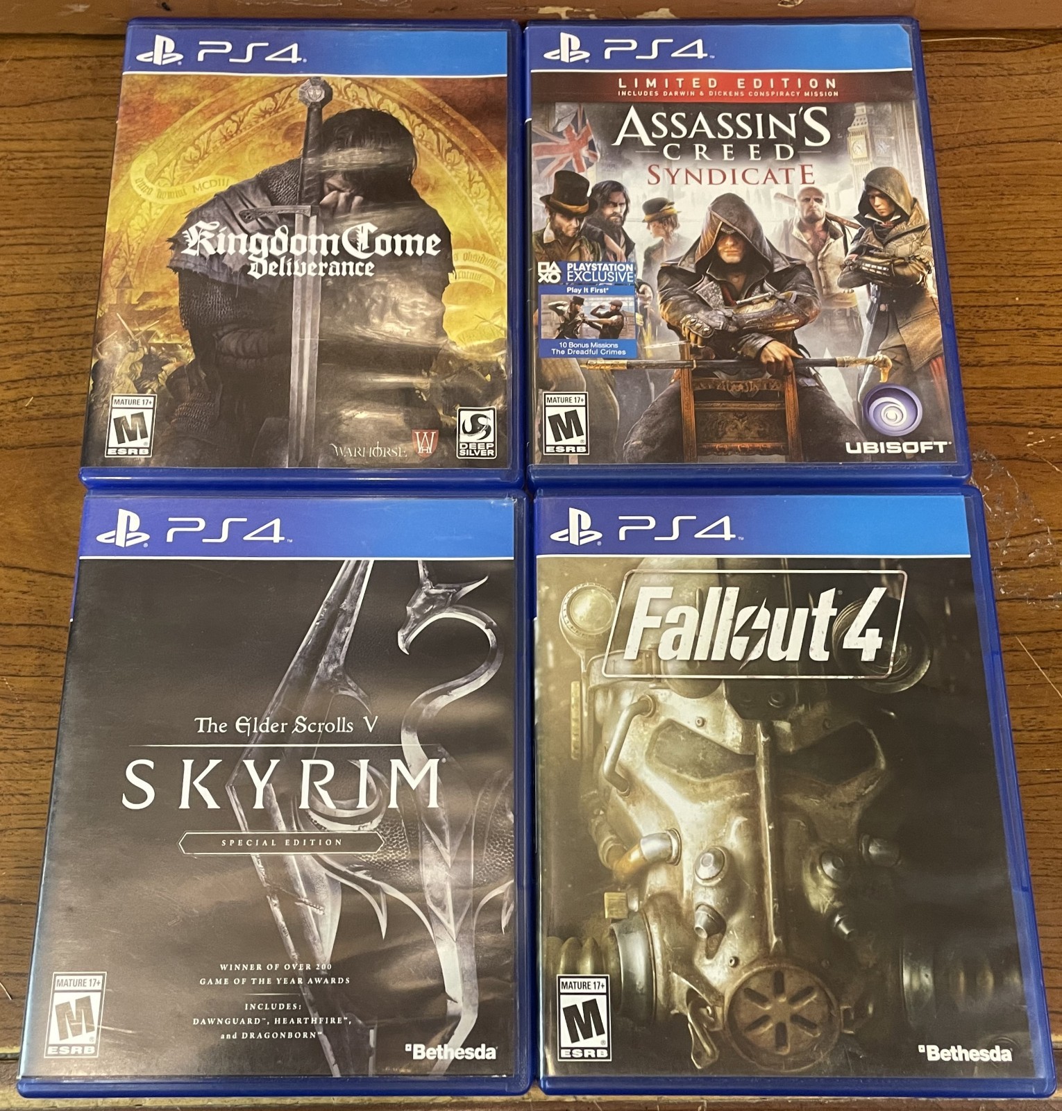 PS4 Lot Elder Scrolls V Fallout 4 Kingdom Come Deliverance Assassin’s Syndicate