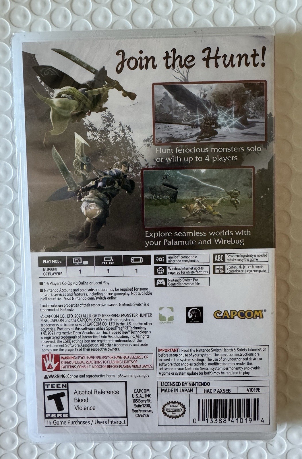 Monster Hunter Rise – Nintendo Switch, Brand New and Sealed