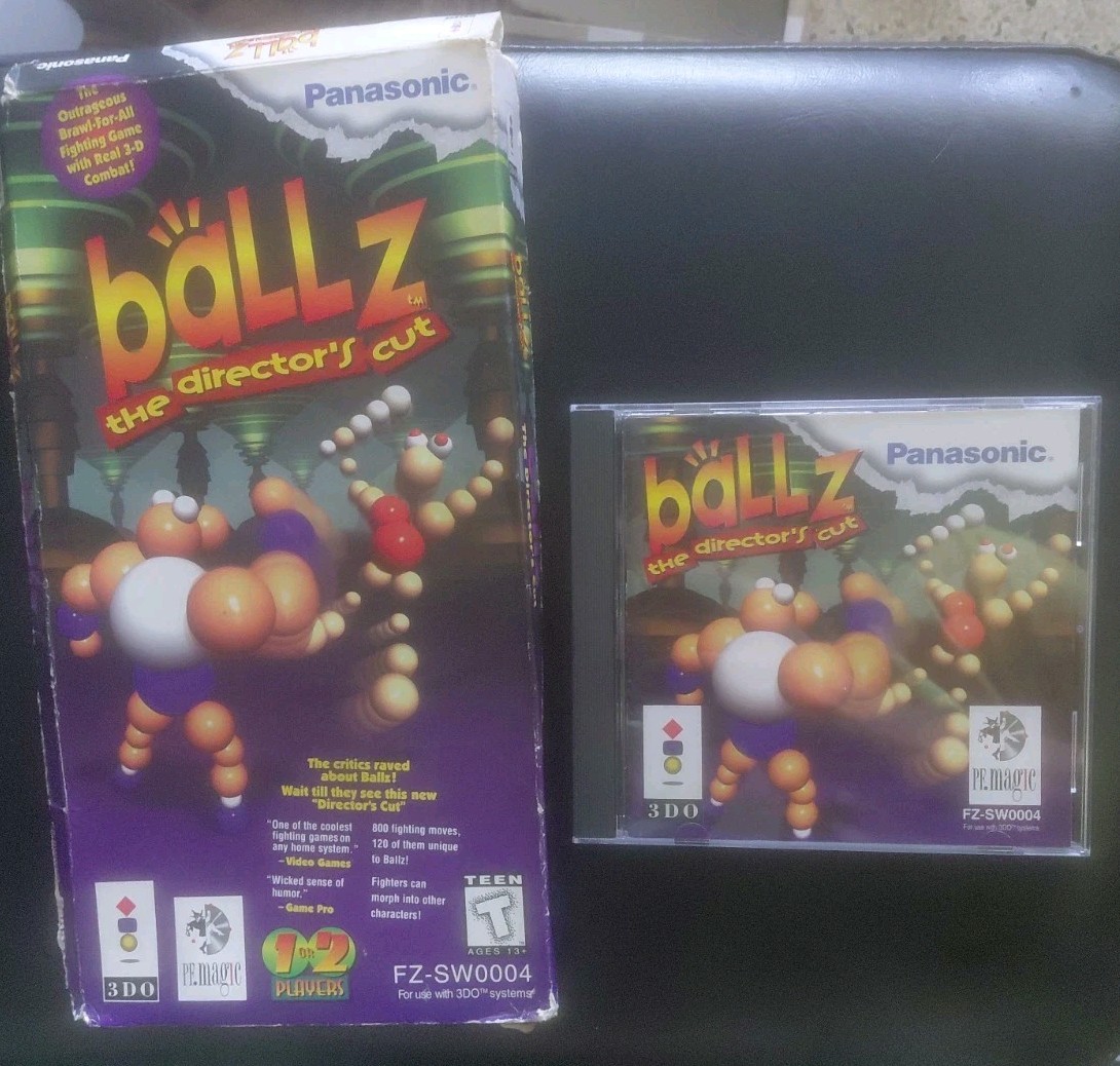 Ballz: The Directors Cut (Panasonic 3DO, 1995) Complete Longbox CIB Authentic