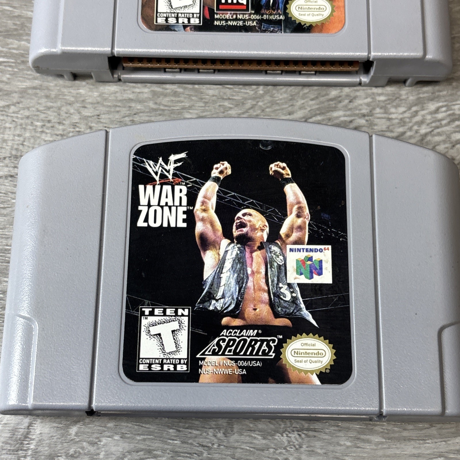 Nintedo 64 WCW/NWO REVENGE WWF War Zone N64 CART TESTED AND WORKS Wrestling