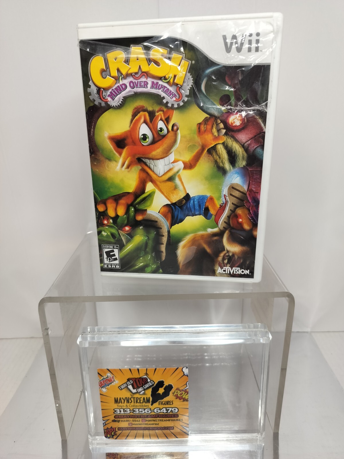 Crash Mind Over Mutant Nintendo Wii 2008 / CIB AS-IS UNTESTED READ