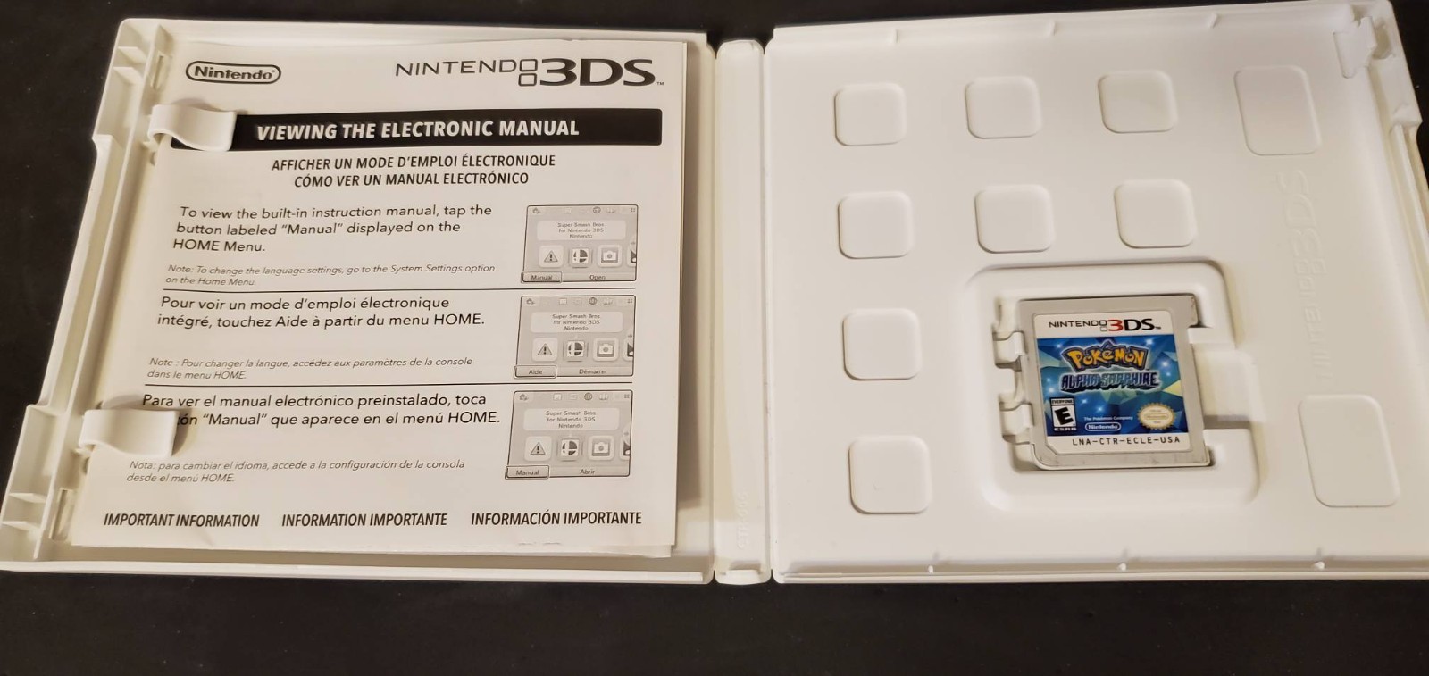 Pokémon Alpha Sapphire Nintendo 3DS Cartridge Only Nintendo E Rated Tested Works
