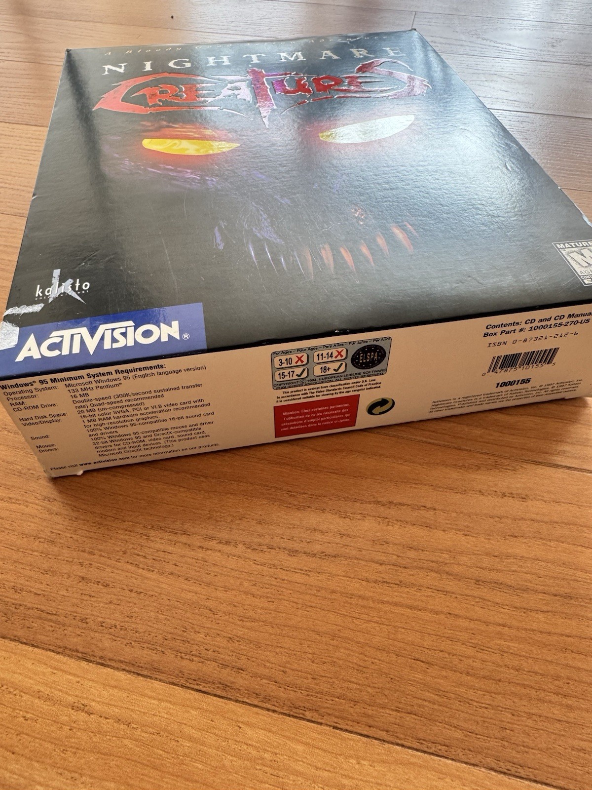 Nightmare Creatures PC Big Box Sealed 1998 Activision Windows 95 Rare New