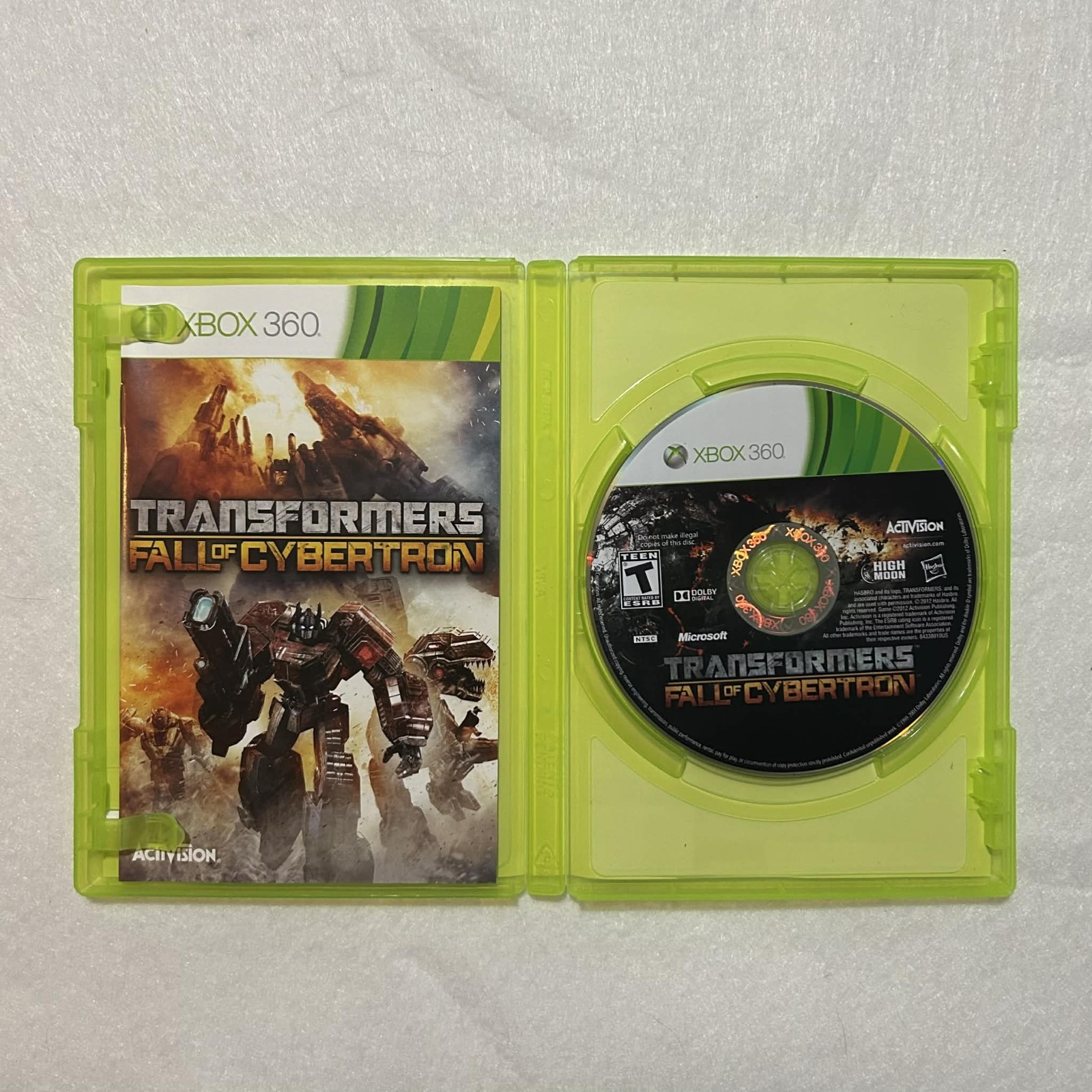 Transformers: Fall of Cybertron (Microsoft Xbox 360, 2012) Complete CIB