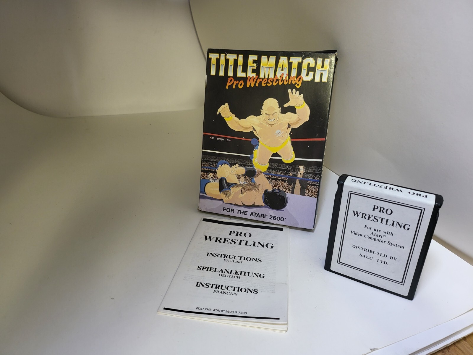 TITLE MATCH PRO WRESTLING FOR PAL ATARI 2600 & ATARI 2600+ & RETRON 77 CIB
