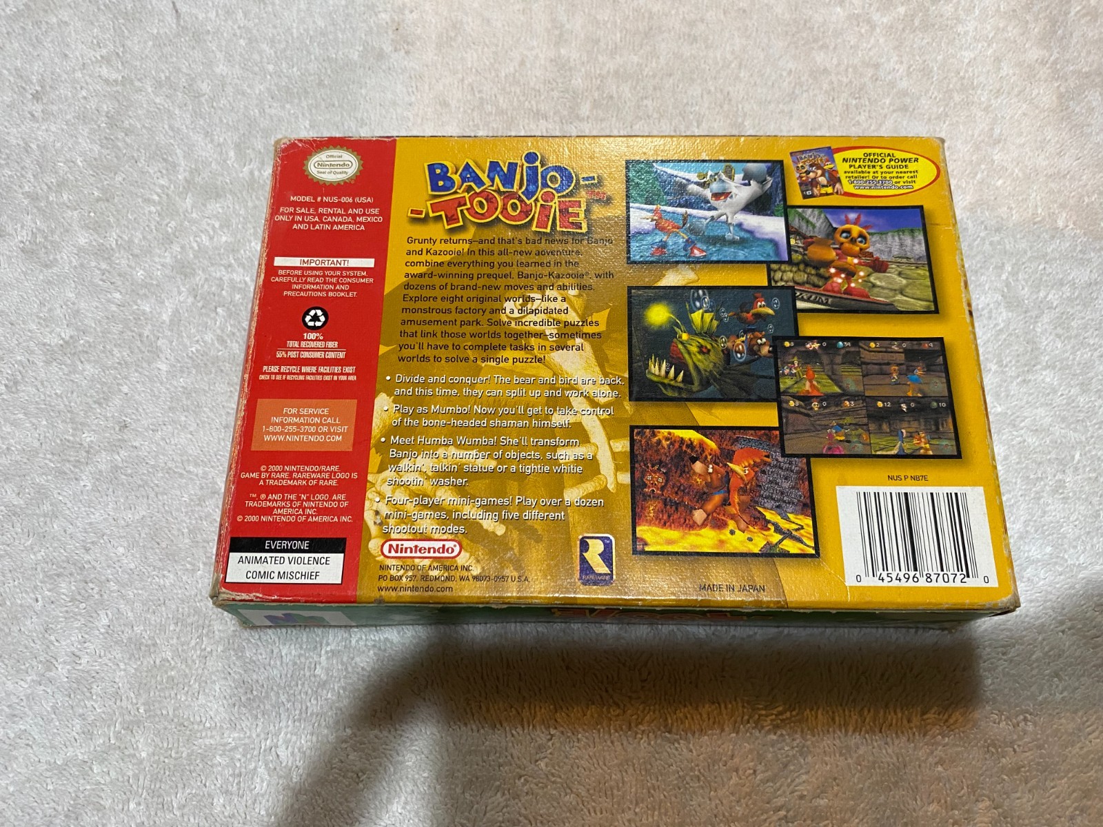 Banjo Tooie Nintendo N64 CIB, Tested, Good Condition