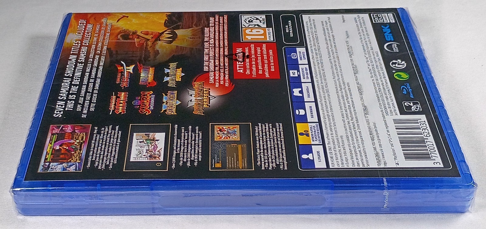 SAMURAI SHODOWN NEOGEO COLLECTION Sealed Loose Disc PS4 Game EU Import Showdown