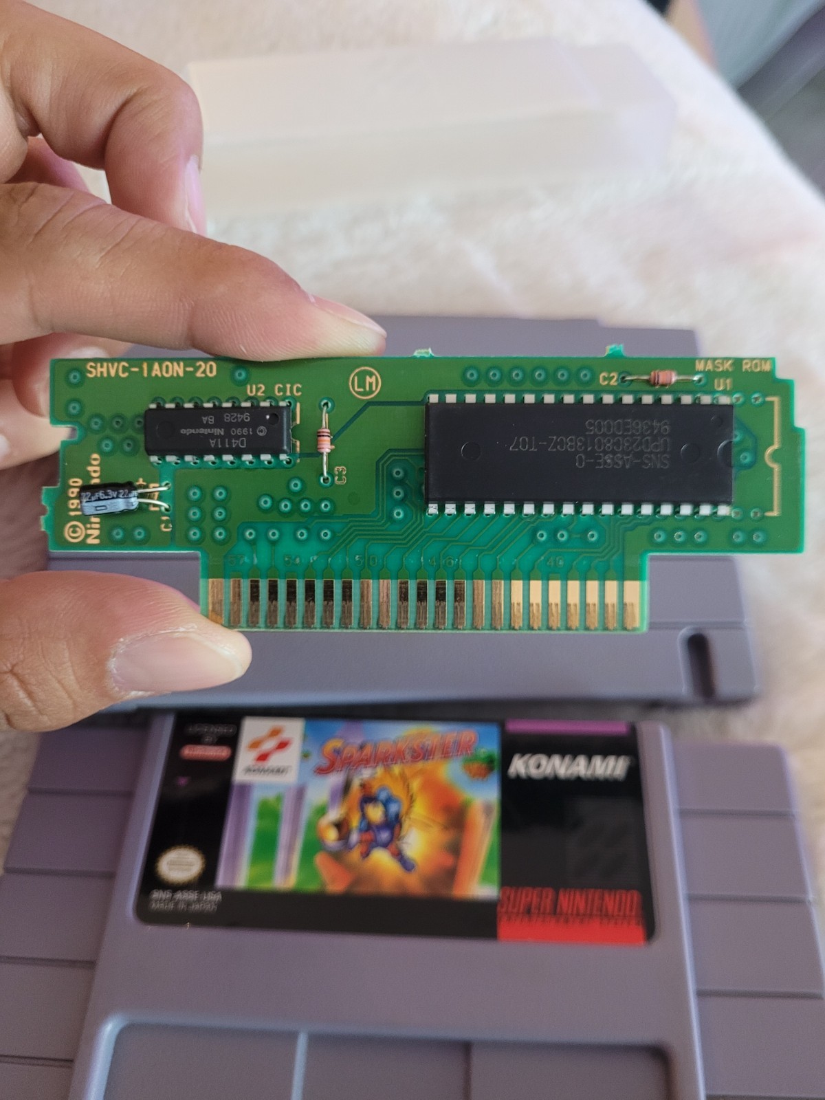 Sparkster snes & manual