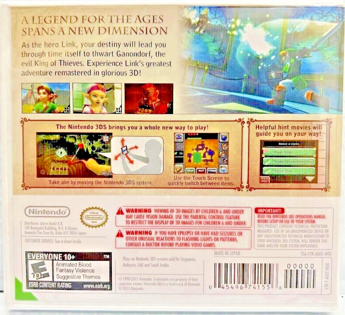 The Legend of Zelda: Ocarina of Time 3D & Majora’s Mask 3D Nintendo 3DS Bundle